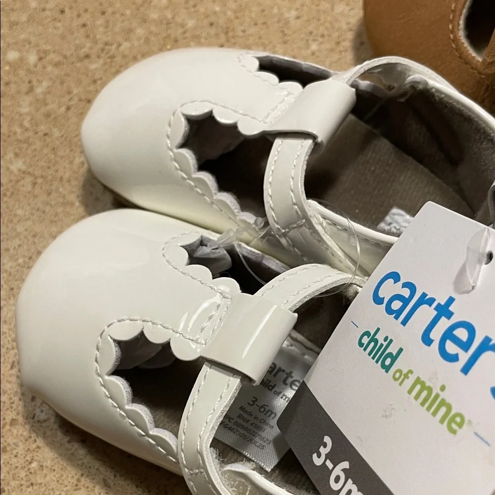 Child of Mine Baby Shoe Trio - White, Tan, and Brown